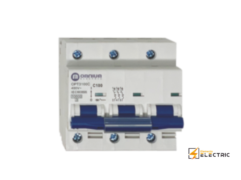 Interruptor Termomagnetico 3 Polos 100A Riel Din