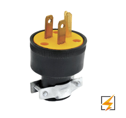 CLAVIJA ATERRIZADA CON ABRAZADERA CON TIERRA 125 V~ 15 A SPL SUPPLIER