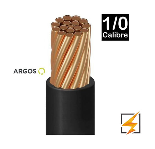 CABLE THW-LS CALIBRE 1/0 MARCA ARGOS NEGRO