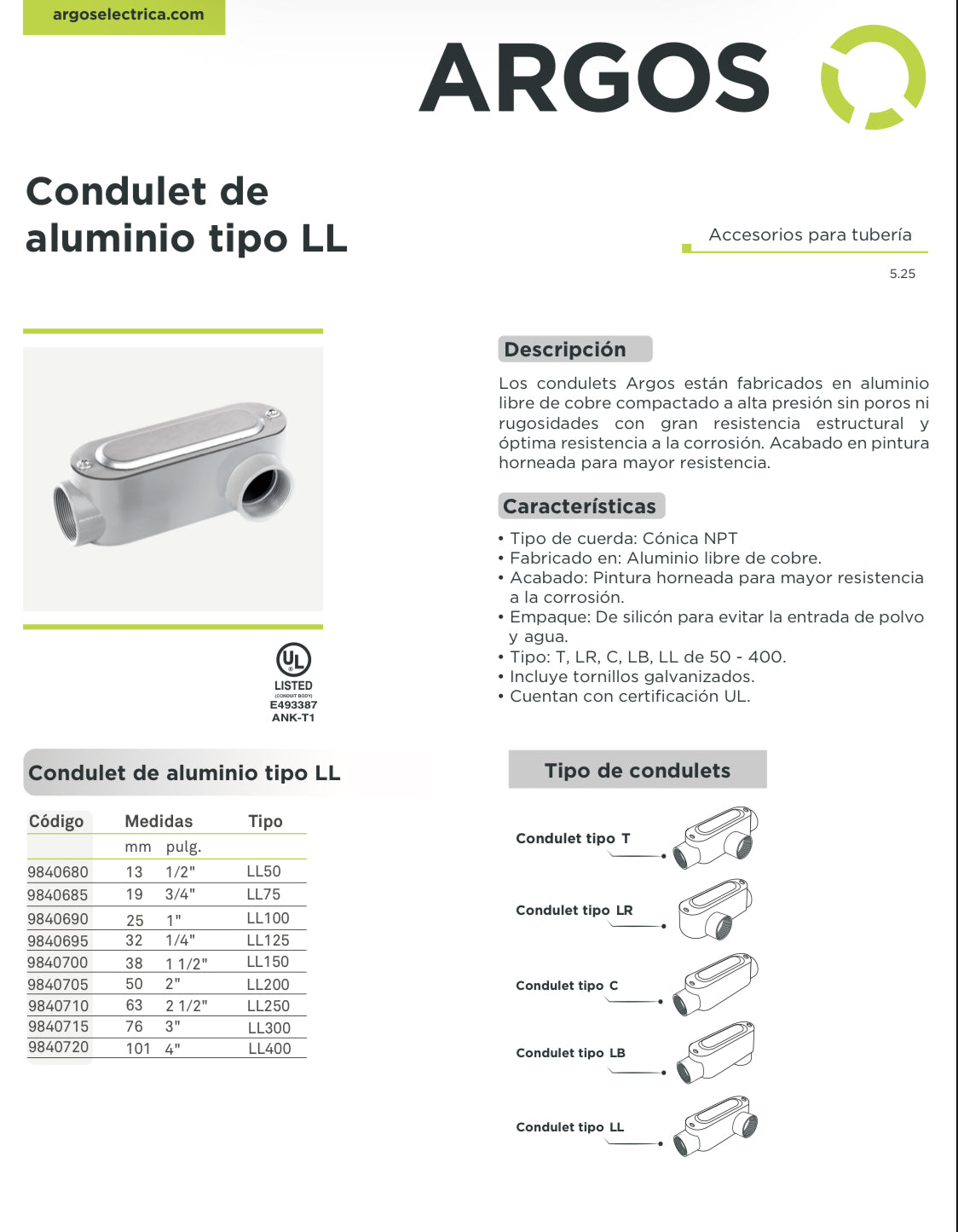 CONDULET SERIE 3 TIPO LL