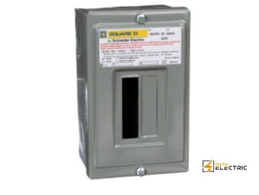 CENTRO DE CARGA 2 POLOS 50A SOBREPONER SCHNEIDER ELECTRIC QOD2