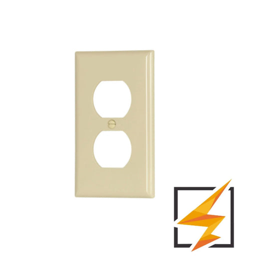 PLACA PARA RECEPTACULO DUPLEX NYLON MARFIL 5132V