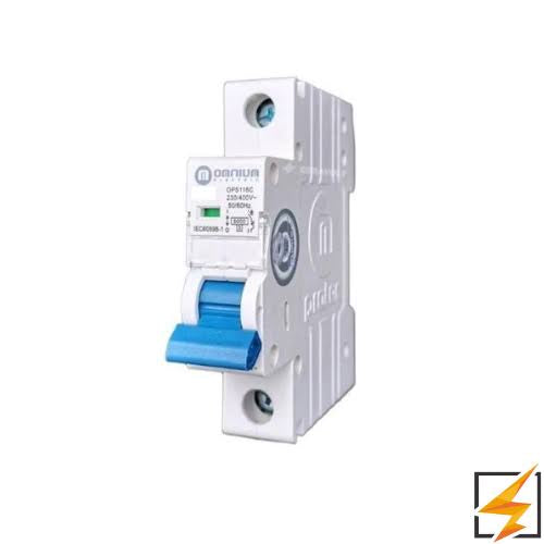 INTERRUPTOR TERMOMAGNETICO RIEL DIN 1 POLO