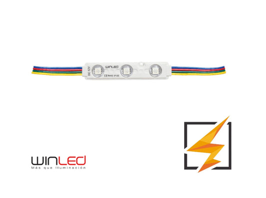 MODULO 3 LEDS SMD5050 0.72W RGB EXTERIOR WINLED WMO-001