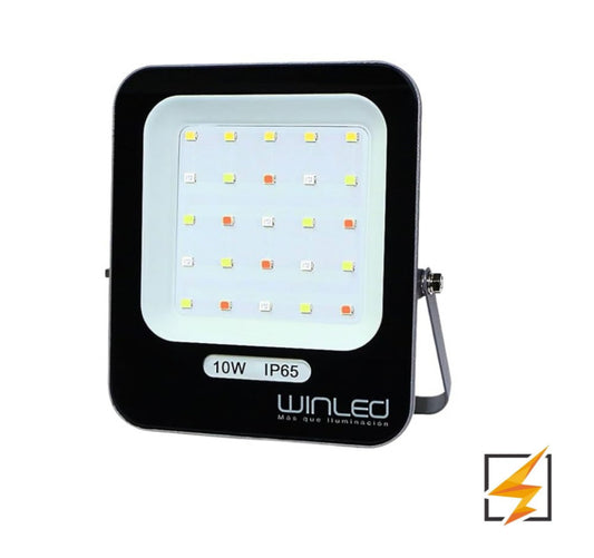 REFLECTOR LED SMD RGB 10W 90-260VCA EXTERIOR IP65 CON CONTROL REMOTO WINLED