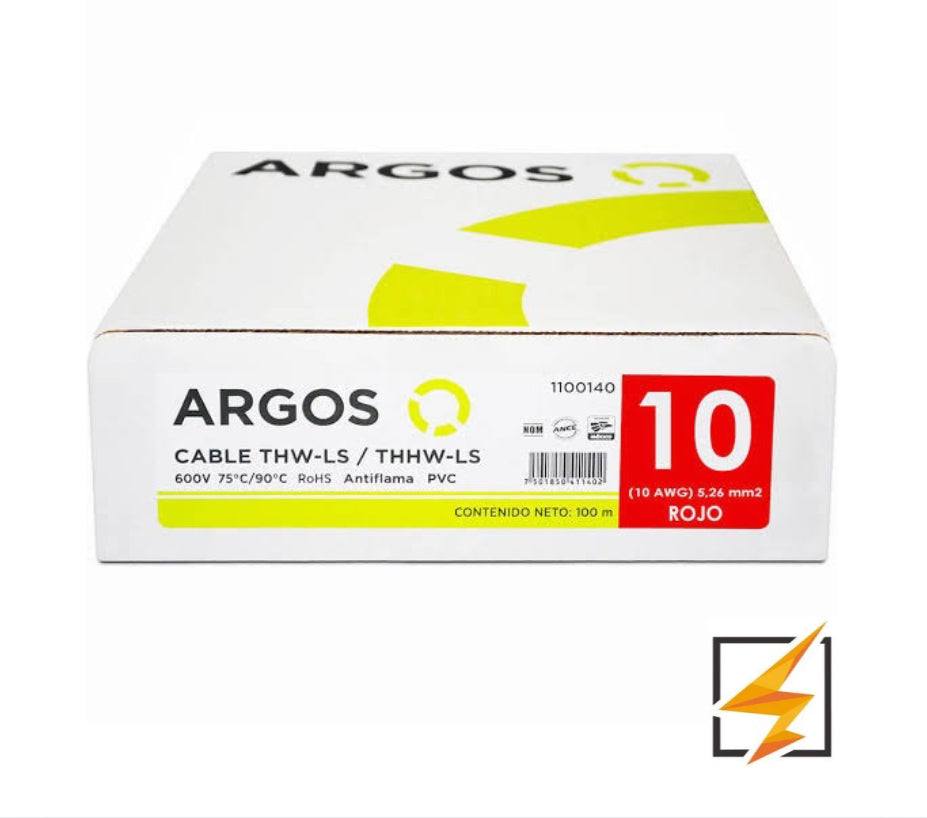 CABLE THW-LS CALIBRE 10 MARCA ARGOS