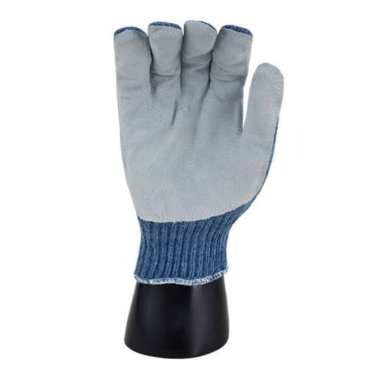 GUANTE JAPONÉS, ALGODÓN/POLIÉSTER, CARNAZA GISA (PAR), AZUL GRIS, AC-1000A, UNITALLA