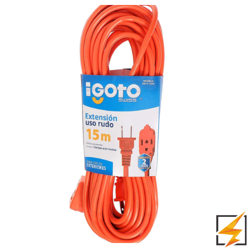 EXTENSION USO RUDO NARANJA 15MTS MARCA IGOTO ECONOMICA