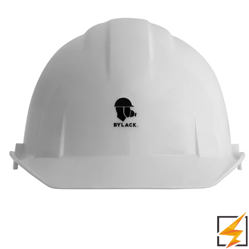 CASCO DE SEGURIDAD DE 4 PUNTOS BLANCO MARCA BY LACK