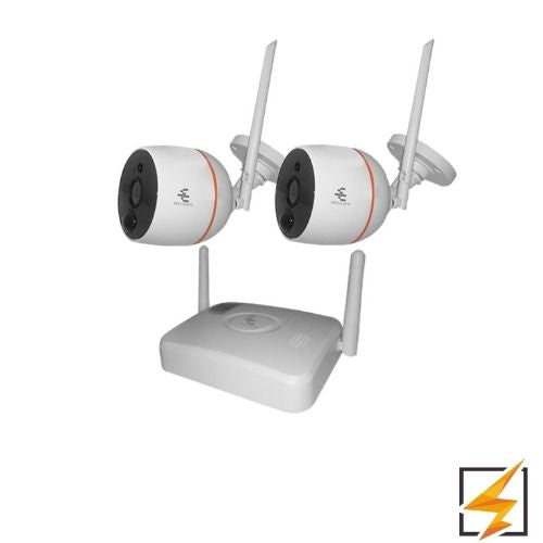 Kit 2 Camara Seguridad Inalambrica Wifi Interior 720p