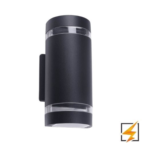 Luminario Pared Doble Aro Exterior GU10