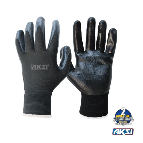 Guante Nylon/Nitrilo Negros