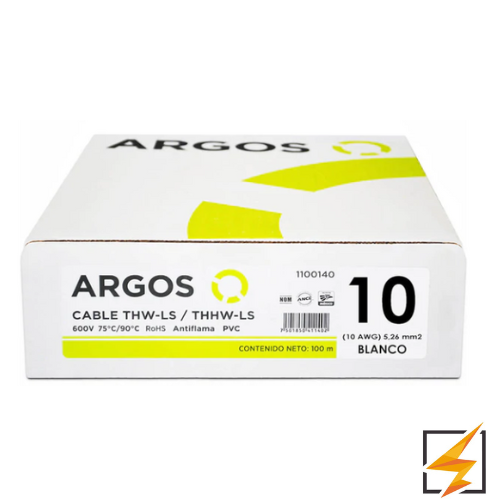 Cable THW-LS/THHW-LS 10 AWG Argos