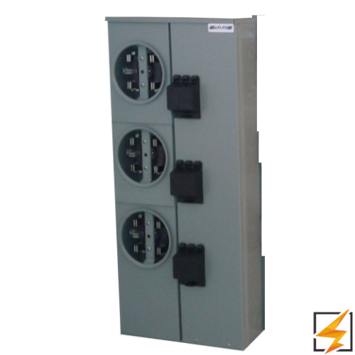 Base Integral para Watthorimetro Monofasico 5 Terminales 100 AMP 3 Servicios