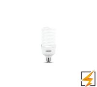 Foco ahorrador espiral 15W AKSI Blanco