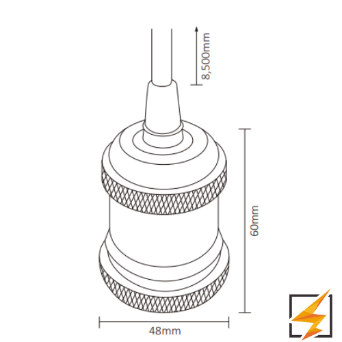 COLGANTE VINTAGE COLOR ORO ROSADO ADE-601