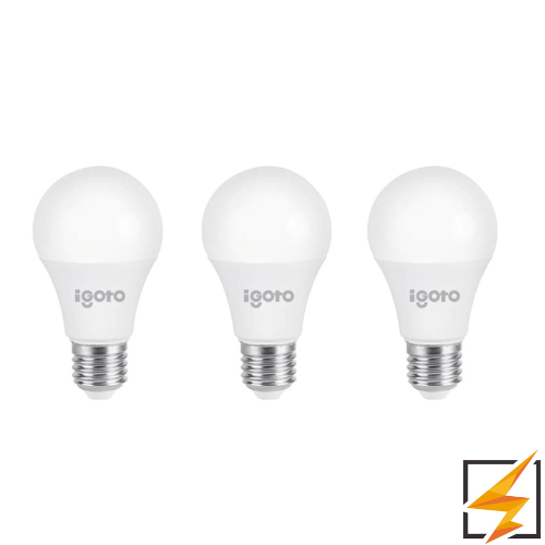 Paquete 3 Focos Led IGOTO 7W Luz Fría