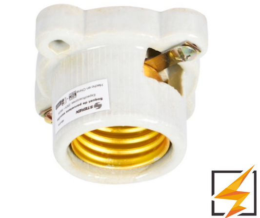 SOQUET CUADRADO DE PORCELANA MARCA STERERN