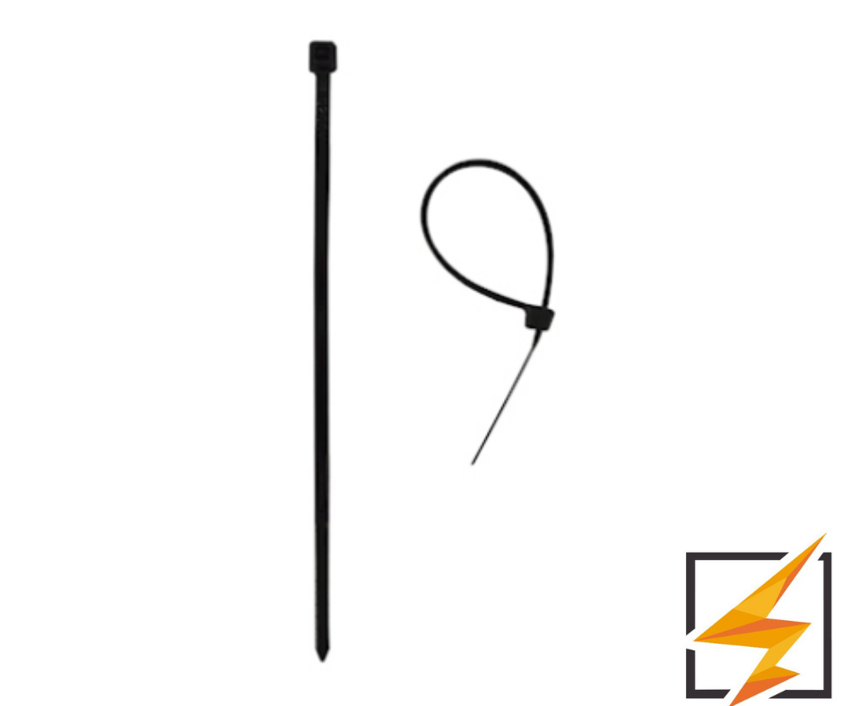 CINCHO SUJETACABLE 4.8x400MM NYLON NEGRO