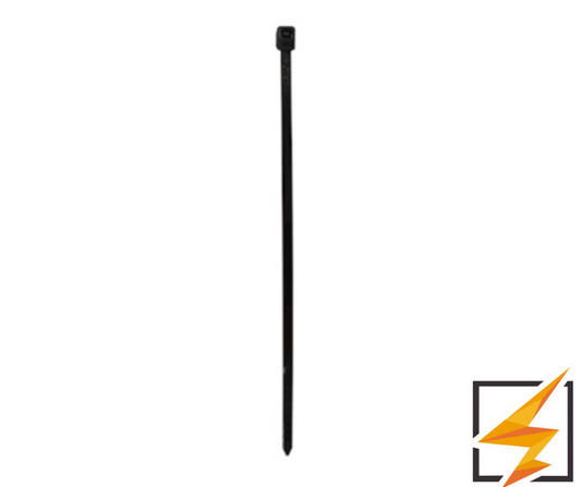 CINCHO SUJETACABLE 4.8x400MM  NYLON NEGRO