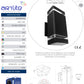 LUMINARIA PARED RECTANGULAR DOBLE NEGRA EXTERIOR PARA 2 LAMPARAS GU10 ADE-012