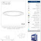 PÁNEL LED REDONDO SLIM BLANCO FRÍO 12W ADO-003