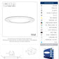 PÁNEL LED REDONDO SLIM BLANCO CÁLIDO 12W ADO-008