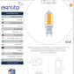 LAMPARA LED G9 2W AMBAR BLANCO CALIDO ALA-026