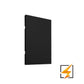 PLACA LUXURY DE TAPA CIEGA COLOR NEGRO APL-612