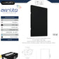 PLACA LUXURY DE TAPA CIEGA COLOR NEGRO APL-612