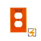 PLACA RECEPTÁCULO DUPLEX TIERRA AISLADA NARANJA IGPJ8 WDIGPJ8