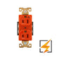 CONTACTO DUPLEX, TIERRA AISLADA 15A 125V COLOR NARANJA AHIG5262RN