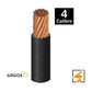 CABLE THW-LS CALIBRE 4 MARCA ARGOS NEGRO