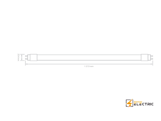 Tubo Led 18W T8 100-277V 65K Cristal Opalino Marca TECNOLITE