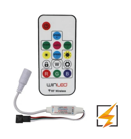 MINI CONTROL Y CONTROLADOR PARA TIRA LED PIXEL WTI-026 (WAC-030)