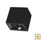 LUMINARIA LED MINI 5CM PARED CUBO DOBLE DISPARO Y ANGULO AJUSTABLE POLICARBONATO NEGRO 2W 190LM EXTERIOR IP65 BLANCO FRÍO 6500K WINLED WDE-011