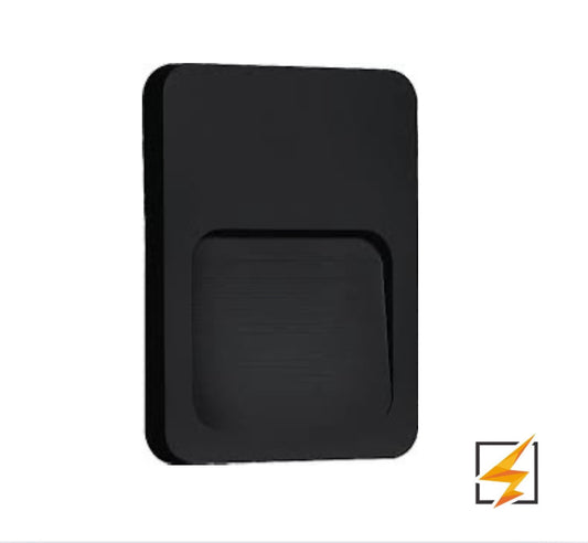 LUMINARIA DE CORTESIA COLOR NEGRO 3W 90-260VCA EXTERIOR IP65 BLANCO FRÍO 6500K WINLED WDE-403