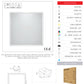 PÁNEL LED CUADRADO EMPOTRABLE BLANCO FRÍO WINLED WDO-001