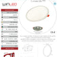 PÁNEL LED REDONDO EMPOTRABLE 8W AJUSTABLE BLANCO FRIO WINLED WDO-008