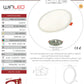 PÁNEL LED REDONDO EMPOTRABLE 8W AJUSTABLE BLANCO CALIDO WINLED WDO-009