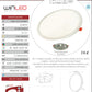 PÁNEL LED REDONDO EMPOTRABLE 20W AJUSTABLE BLANCO FRÍO WINLED WDO-010