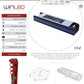 FUENTE DE PODER ULTRA SLIM ALUMINIO CA90-260V A CD12V 60W INTERIOR WINLED WEL-005