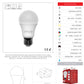 FOCO LED BULBO E26 5W BLANCO FRÍO WINLED WLA-001