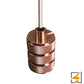 Colgante Cilindro Color Oro Rosado ADE-604