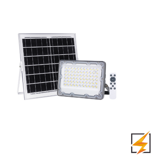 Reflector de LED Solar 1000 Lúmenes con Panel Externo y Control Remoto