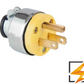 Clavija aterrizada 120V - 15A con abrazadera